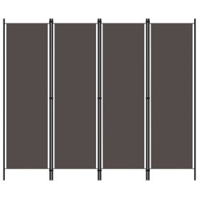 4-Panel Room Divider Anthracite 78.7"x70.9