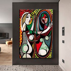Hand Painted Oil Painting Canvas Wall Art Pablo Picasso Paintings Living Room Hallway Bedroom Luxurious Decorative Painting (Style: 01, size: 60x90cm)